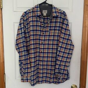 L.L. Bean Multicolor Plaid Flannel Shirt